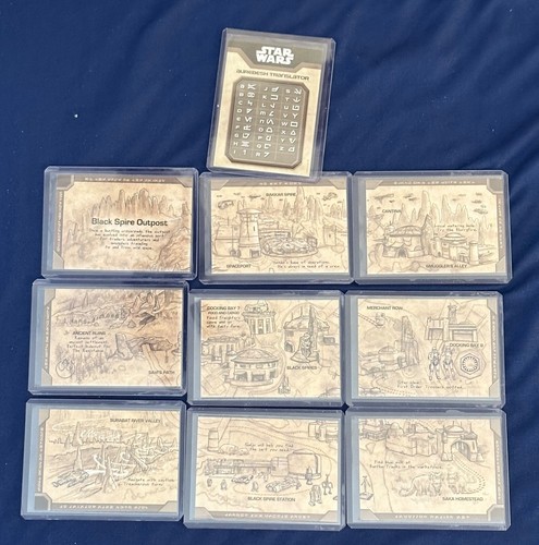 Star Wars Galaxys Edge RARE 28 Card Set FOIL Promo Disneyland Disney World Topps - Picture 3 of 6