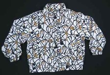 Vintage 80s 90s Baroque Tassels Keys Full Zip Bomber Jacket PL