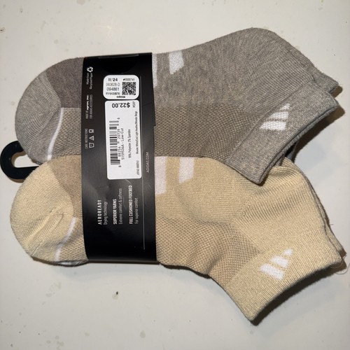 adidas 6-Pair Women's Cushioned Low Cut Socks Beige/White/Gray - Picture 8 of 8