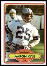 1980 Topps #286 Aaron Kyle RC Dallas Cowboys