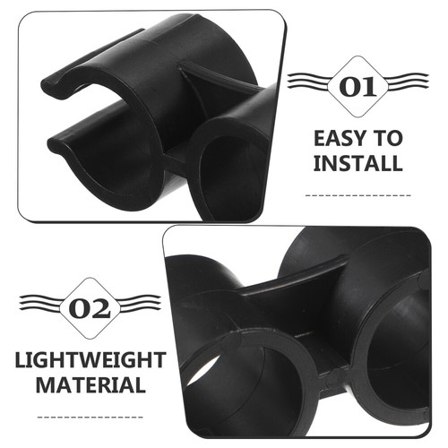 4 Pcs Dustpan Broom Connecting Buckle Pipe Positioning Clamp Big Simple Clip - Picture 6 of 12