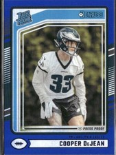 2024 Panini Donruss - Rated Rookie Cooper DeJean #305 (RC) Press Proof Blue
