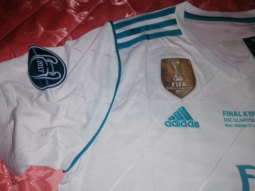 MAGLIA FINALE KYIV 2018 REAL MADRID HOME 2017/18 SIZE XL - NUOVA CON ETICHETTA - Foto 8 di 13