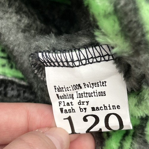 Unbranded Black & Green Alligator Robe & Slippers Kids Size Small NEW - Picture 2 of 6