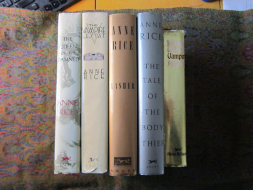 Five Vampire First Editions VG++ HCDJ Anne Rice