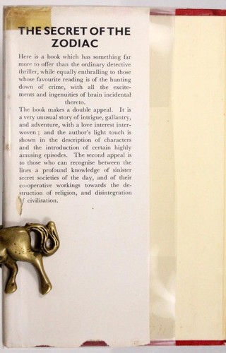 Illuminati Novel 1933 The Secret Of The Zodiac Julian Sterne Nesta Webster HC DJ - Picture 3 of 10