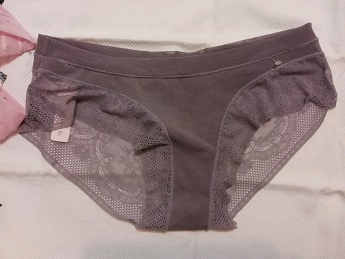 Sophie B Panties Women's Large Sheer Net Lace 2 Pairs 1 Pink 1 Lavender New NWT - Foto 2 di 19