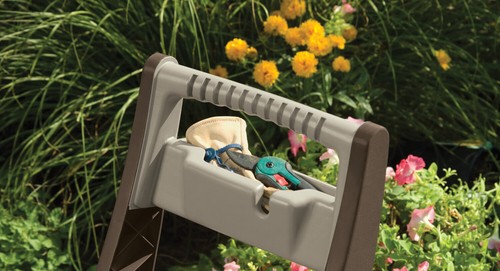 Suncast 150 Schlauchtrommel Wagen Garten Tragbar Aufbewahrung Bewässerung Halter Schwerlast - Bild 4 von 5