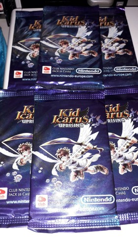 Kid Icarus Uprising Club Nintendo AR Card Pack 3DS Pack 1 of 6 . - Picture 3 of 3