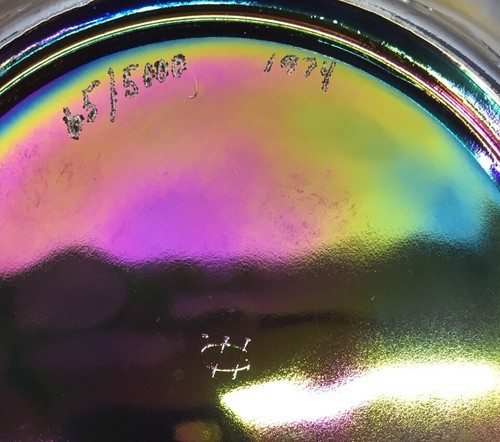 Westmoreland Amethyst Carnival Angel Plate Made For Levay In 1974 LIMITED - 第 7/8 張圖片