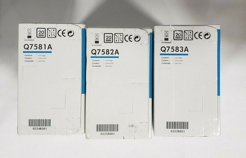 GENUINE NEW HP 503A COLOR SET Cyan Q7581A, Yellow Q7582A, Magenta Q7583A  - Picture 4 of 8