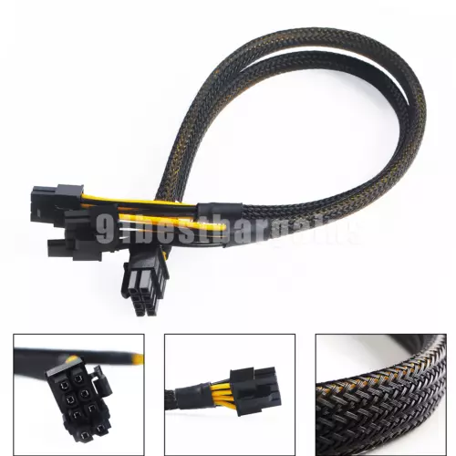 8pin to 6+8pin For Dell GPU Power Cable N08NH 9H6FV PowerEdge R720 R730 R7910