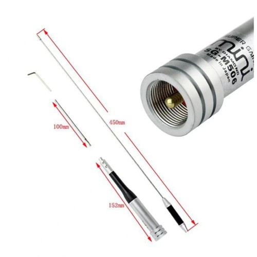 Diamond SG-M506 144/430MHz Dwupasmowa mobilna antena samochodowa do radia dwukierunkowego - Zdjęcie 1 z 8
