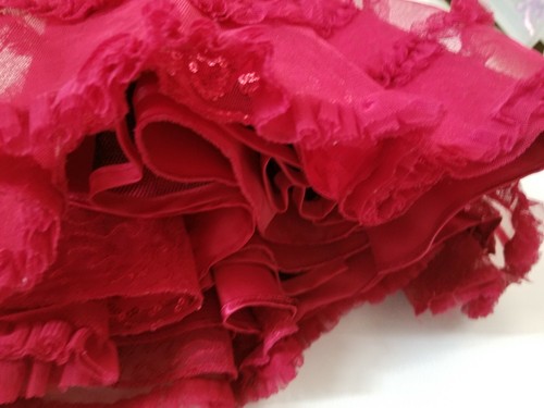 JoNA MICHELLE Red Girls SIZE 4T Christmas Fur Trimmed Velvet layered Santa Dress - Picture 9 of 9