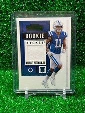 Michael Pittman Jr 2020 Contender RC Rookie Ticket Green Foil Relic Colts Patch