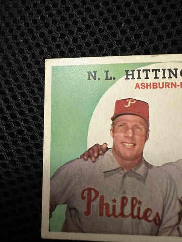 1959 Topps - #317 N L Hitting Kings - Willie Mays, Richie Ashburn - Picture 4 of 16