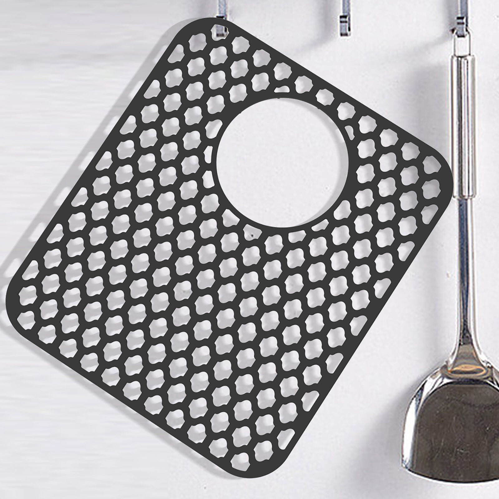 Silicone Kitchen Sink Protector Mat Folding Heat Non Slip Kitchen Sink