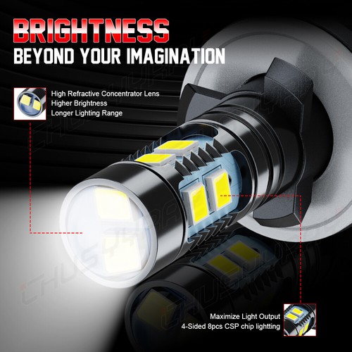 For Chevy Trailblazer 2002-2009 Combo 6x 8000K LED Headlights 880 Fog Bulbs Kit - Bild 11 von 12