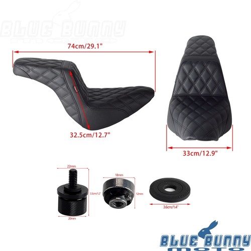 LS 2-Up Seat Gel Pad For Harley Softail Low Rider ST FXLRST FXLRS FLSB 2018-2024 - Picture 10 of 10