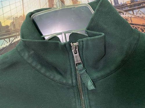 Green Burberry 1/4 zip up pullover sweater Men’s size Medium - Picture 4 of 5