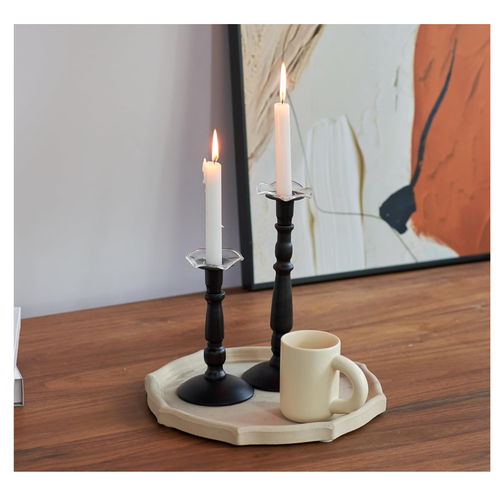 Glass Bobeches for Candlestick Holders, 12 Pcs Candle Drip Protectors, Candle Dr - Picture 3 of 6