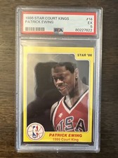 1986 Star Court Kings #14 Patrick Ewing PSA 5  Pop 8 Rookie Card RC