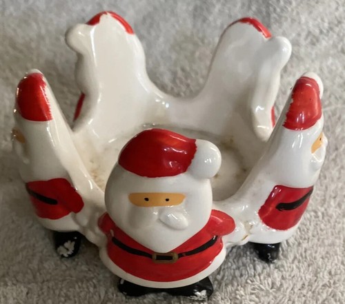 Fitz and Floyd Weihnachtsmann Kerzenhalter Vintage - Bild 1 von 6