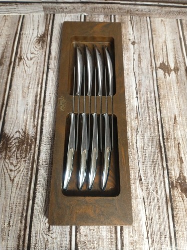 Carvel Hall Stainless Steak Knives 8 Pc. Set with plastic Display Tray USA LOOK! - Picture 9 of 12
