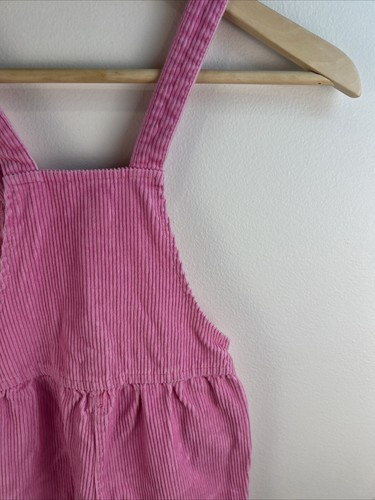 Vintage Latzhose Jugend 4 rosa Cord Overalls Kleinkind Jet Set Mädchen A81 - Bild 8 von 8
