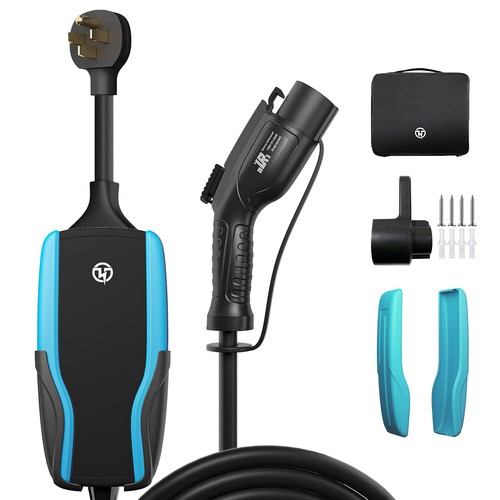 Level 1-2 EV Portable Charger 40A Fast Charging   NEMA14-50 &5-15 Plug 240V 22ft - Picture 19 of 54