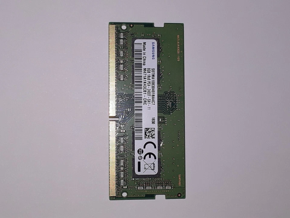 Samsung 8GB DDR4 PC4-19200, 2400MHz, 260 PIN SODIMM, CL 17, 1.2V, ram Memory Mod - Image 2 of 3