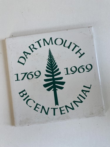 Bicentennial Dartmouth College Vintage Screencraft Tile Wall Decor Trivet 6x6 - Picture 7 of 7