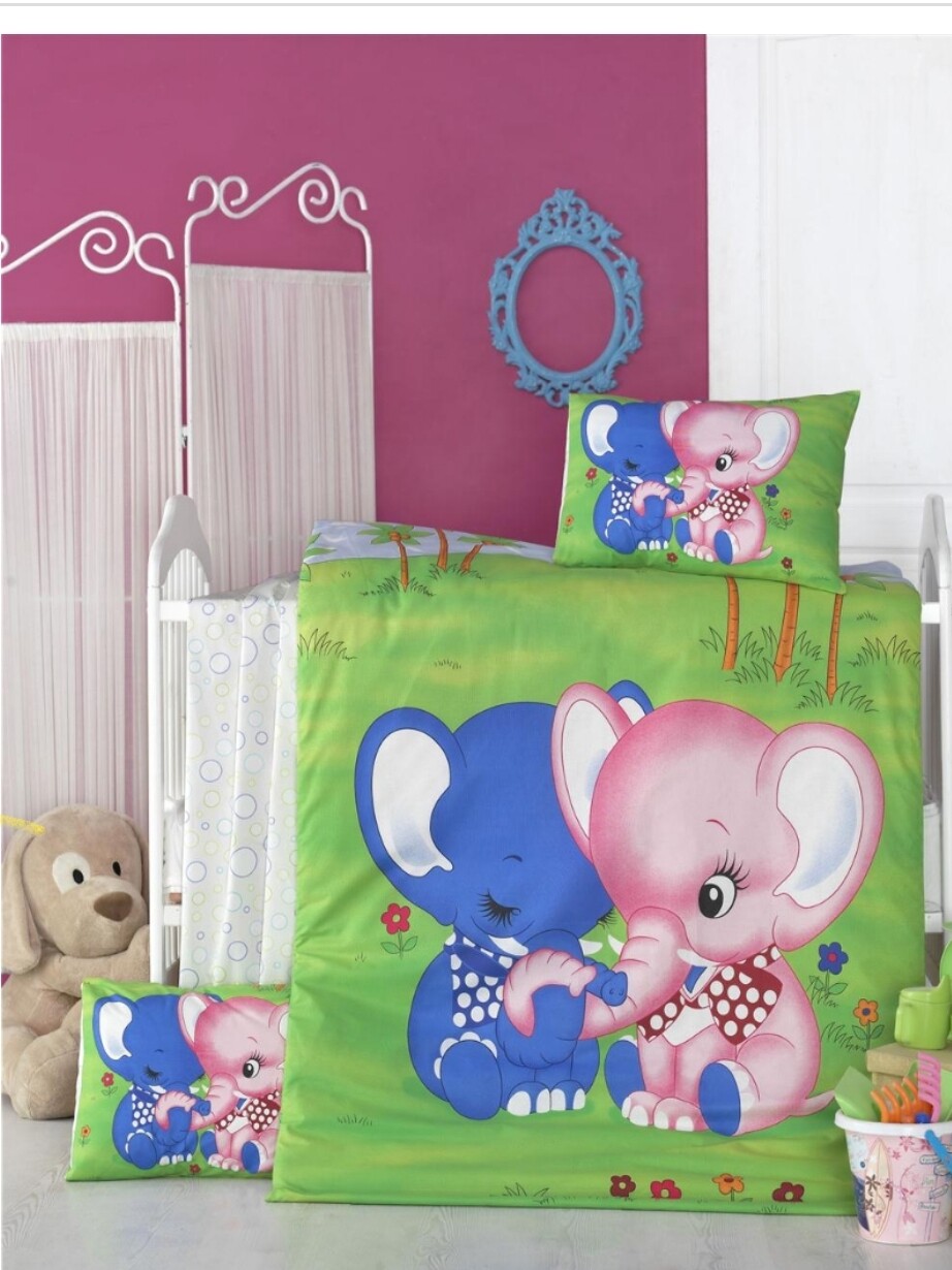 Baby/Toddler bed cover set 4pcs by Lunar deluxe. eBay