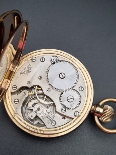 record gold plated illinois elgin case pocket watch - Picture 16 of 16