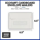 3000 - 6.5x4.5 ECOSWIFT 自封 RIGID 航运平盘板 ENVELOPE 邮件