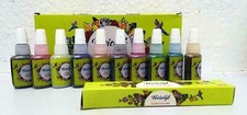 10 X Water Based Glass Paints Stained with Outliner Leaded Effect set