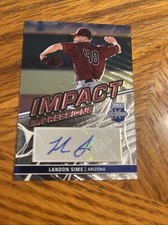 Landon Sims 2023 Elite Extra Edition Impact Impressions Auto II-LSM Autograph