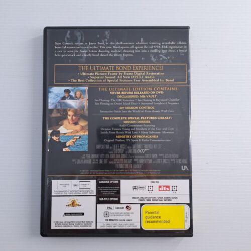 007 James Bond DVD Bulk Lot 7 X Movies Action Region 4 PM1Z - Picture 3 of 24