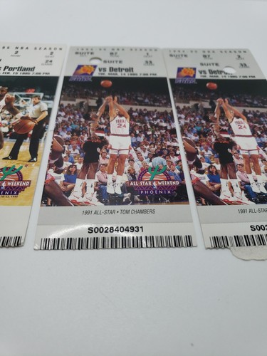1994-95 Season Phoenix Suns NBA 4 Ticket Stubs (2x Pistons, 2x Blazers) - Picture 4 of 14