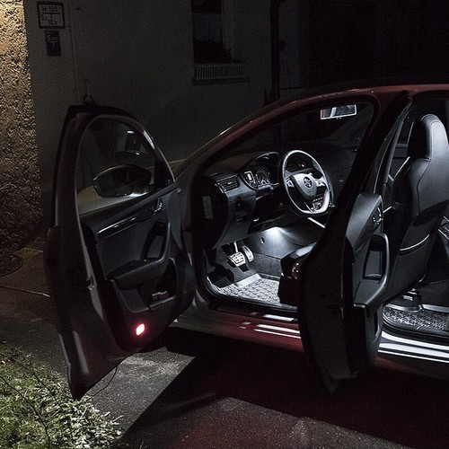 SKODA OCTAVIA 2 PREMIUM LED INTERIOR KIT 10 SMD WHITE BULBS CANBUS ERROR FREE 1Z - Picture 6 of 12