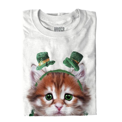 Cat Lover Cute Kitten Irish St Patrick's Day Long Sleeve T Shirt Tees For Women - 第 6/9 張圖片