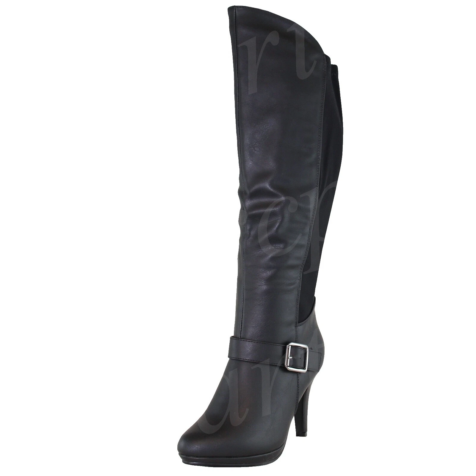Botas sólido negro Forever para De mujer