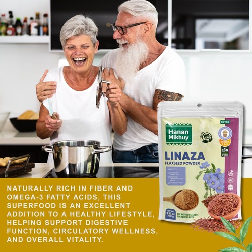 Linaza 100% Natural Flaxseed Powder for Omega-3, Fiber & Digestive Wellness-Peru - Picture 3 of 6