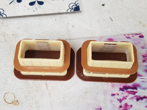 K-52 Roco HO: 2x chiosco beige/marrone - Foto 4 di 4