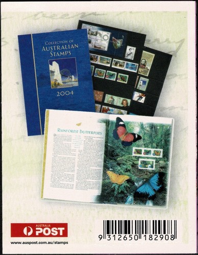 Folleto de 20 estampillas Australian Wildflowers 2005 - código de barras filatélico. MNH. - Imagen 5 de 5