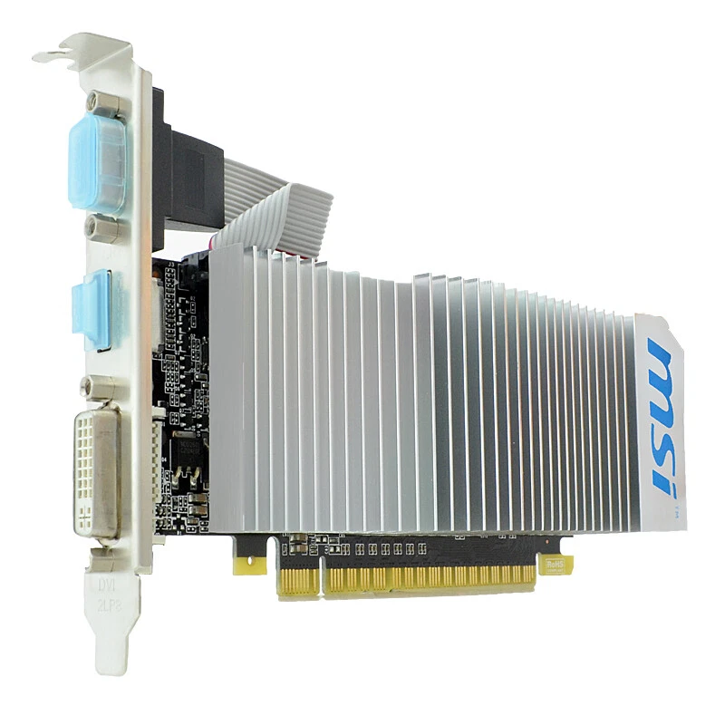 Grafikkarte MSI NVIDIA N210-MD1GD3H/LP 1GB DDR3 D-Sub DVI-I HDMI 