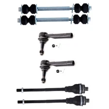 6x Front Inner Outer Tie Rod End Sway Bar For Chevy Silverado 1500 Tahoe