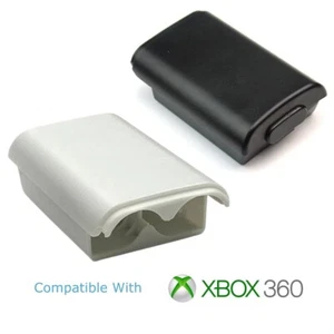 Xbox 360 Coque de la batterie de contrôleur Shell Pack - blanc / Listage Multi Noir