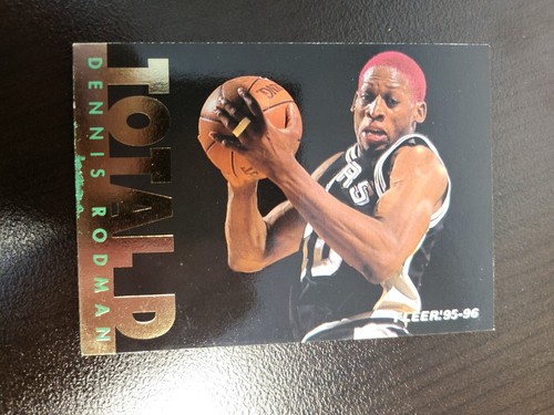1995-96 Fleer Dennis Rodman card TOTAL D #11 OF 12 - Picture 1 of 2