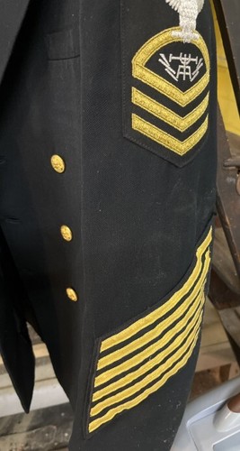 WWI II 🌟ERA NAVY Vietnam⚓ CHIEF OFFICER UNIFROM GOLD Jackets (3 pieces) READ ! - Picture 2 of 8